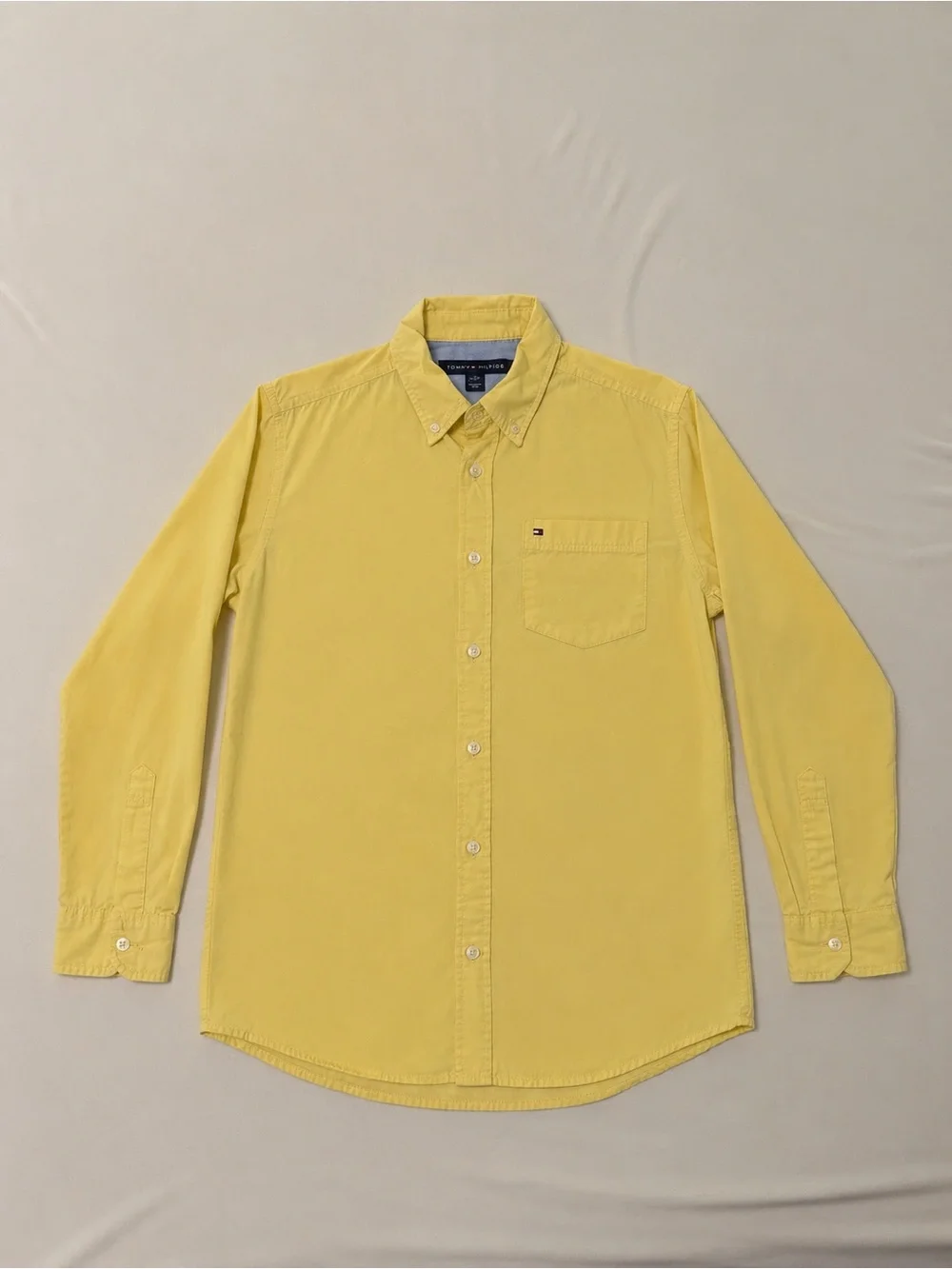 Tommy Hilfiger Men's Sunny Yellow Button-Down Shirt